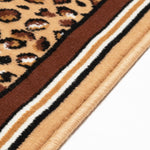 Hard Wearing Hessian Backed Stair Runner Kitchen Mat - Texas Leopard Print - Bargainia.com - 