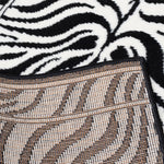 Hard Wearing Hessian Backed Stair Runner Kitchen Mat - Texas Zebra Print - Bargainia.com - 
