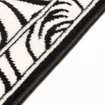 Hard Wearing Hessian Backed Stair Runner Kitchen Mat - Texas Zebra Print - Bargainia.com - 