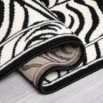 Hard Wearing Hessian Backed Stair Runner Kitchen Mat - Texas Zebra Print - Bargainia.com - 