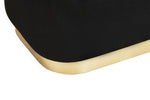 Hartford Black Velvet Bench With Matte Gold Base - Bargainia.com - 5018705961484