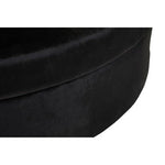 Hartford Black Velvet Modular Round Sofa - Bargainia.com - 
