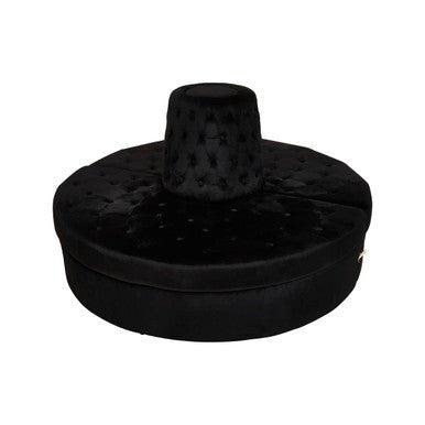 Hartford Black Velvet Modular Round Sofa - Bargainia.com - 