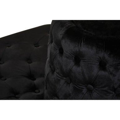 Hartford Black Velvet Modular Round Sofa - Bargainia.com - 