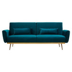 Hatton Green Velvet Sofa Bed - Bargainia.com - 