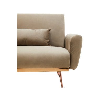 Hatton Mink Velvet Sofa Bed - Bargainia.com - 