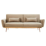 Hatton Mink Velvet Sofa Bed - Bargainia.com - 