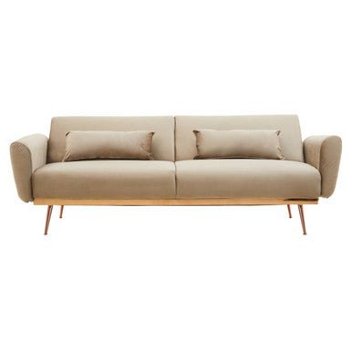 Hatton Mink Velvet Sofa Bed - Bargainia.com - 