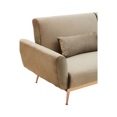 Hatton Mink Velvet Sofa Bed - Bargainia.com - 