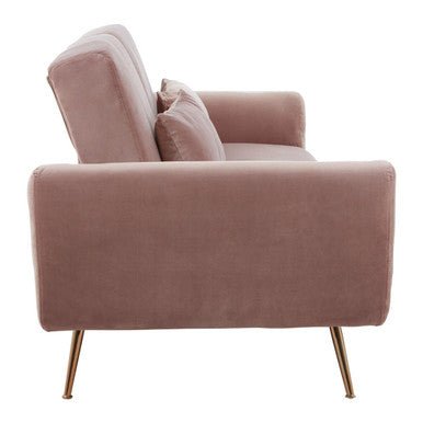 Hatton Pink Velvet Sofa Bed - Bargainia.com - 5018705451145 - 2405834