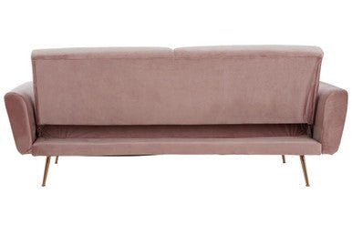 Hatton Pink Velvet Sofa Bed - Bargainia.com - 5018705451145 - 2405834