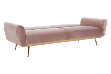 Hatton Pink Velvet Sofa Bed - Bargainia.com - 5018705451145 - 2405834