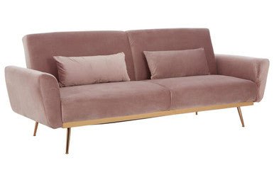Hatton Pink Velvet Sofa Bed - Bargainia.com - 5018705451145 - 2405834