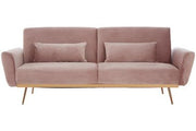 Hatton Pink Velvet Sofa Bed - Bargainia.com - 5018705451145 - 2405834