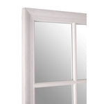 Hawthorne Antique White Finish Wooden Grid Wall Mirror - Bargainia.com - 5018705402956