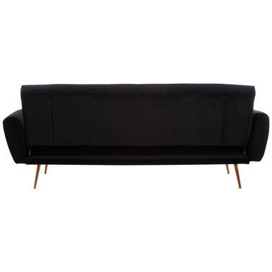 Hayton Black Velvet Sofa Bed - Bargainia.com - 