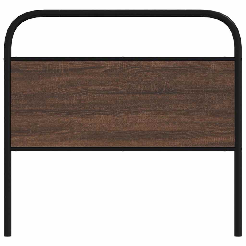 Headboard Brown Oak 90 cm Steel and Engineered Wood - Bargainia.com - 