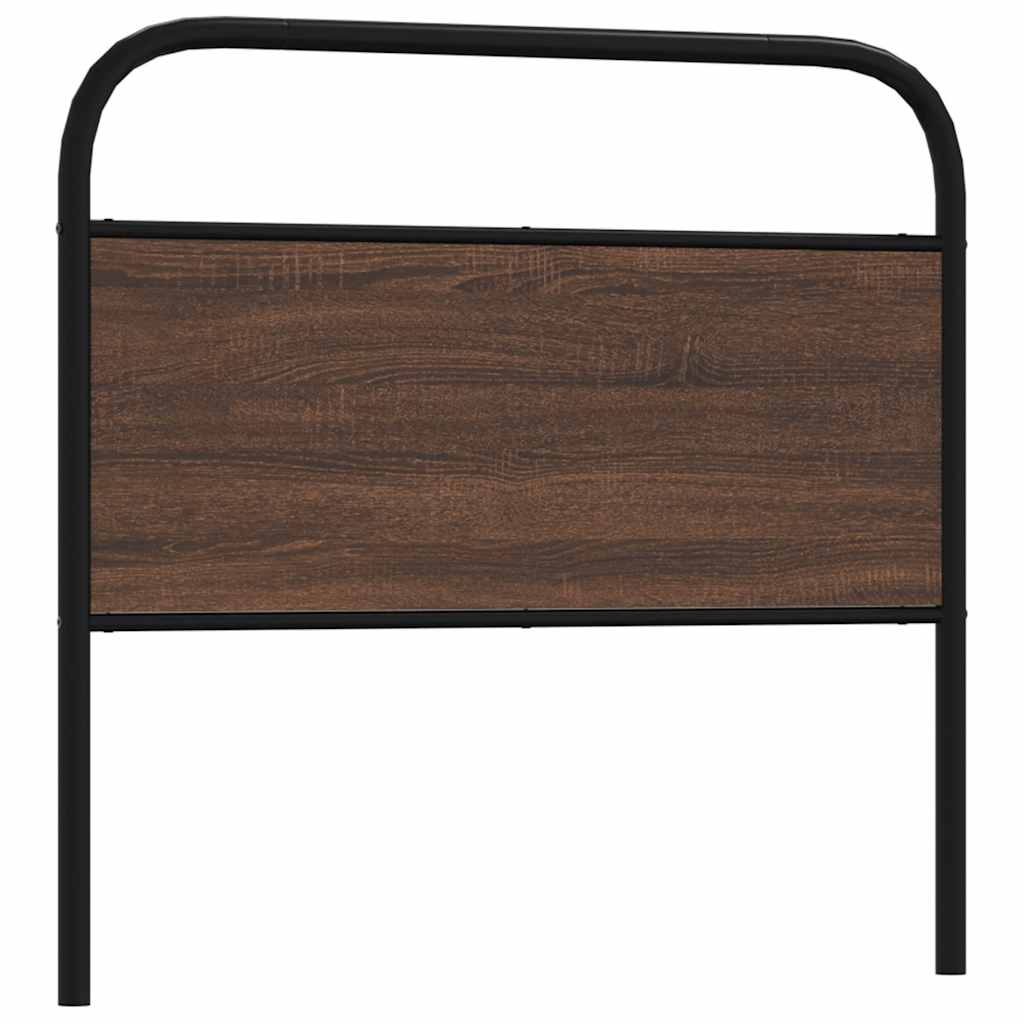 Headboard Brown Oak 90 cm Steel and Engineered Wood - Bargainia.com - 