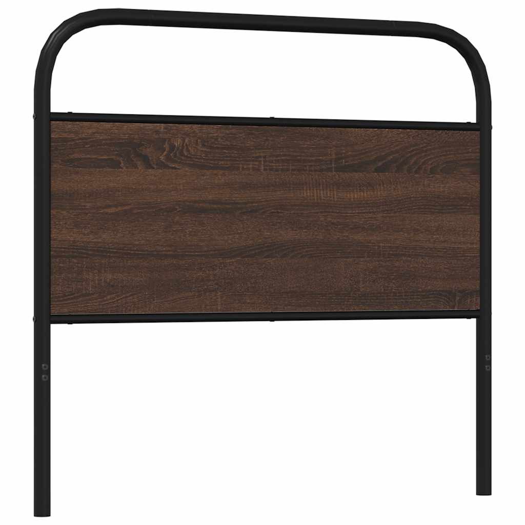 Headboard Brown Oak 90 cm Steel and Engineered Wood - Bargainia.com - 