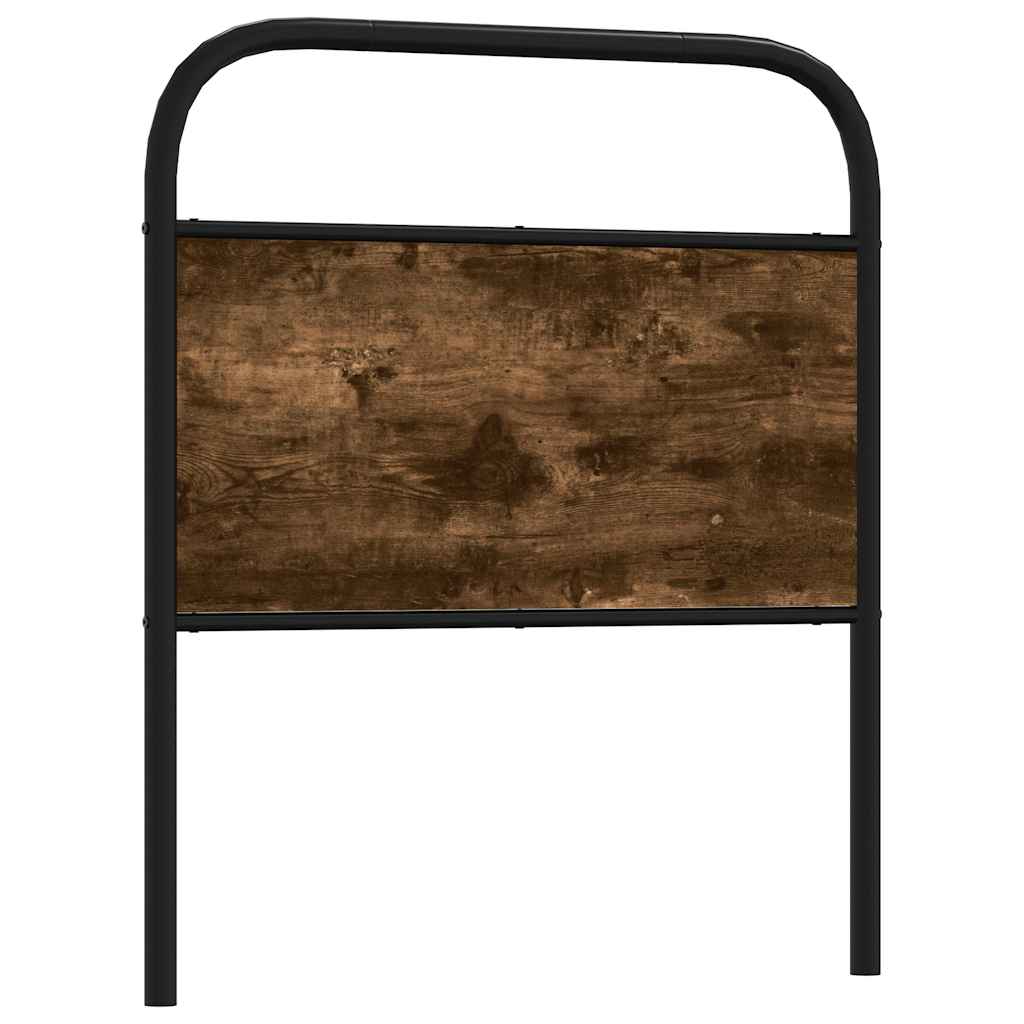 Headboard Smoked Oak 80 cm Steel and Engineered Wood - Bargainia.com - 