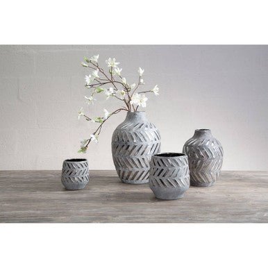 Helaine Grey and Silver Small Vase - Bargainia.com - 5018705478814