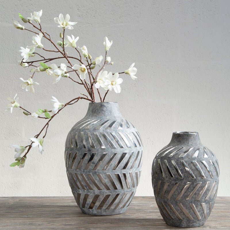 Helaine Grey and Silver Small Vase - Bargainia.com - 5018705478814