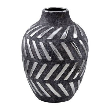 Helaine Grey and Silver Small Vase - Bargainia.com - 5018705478814