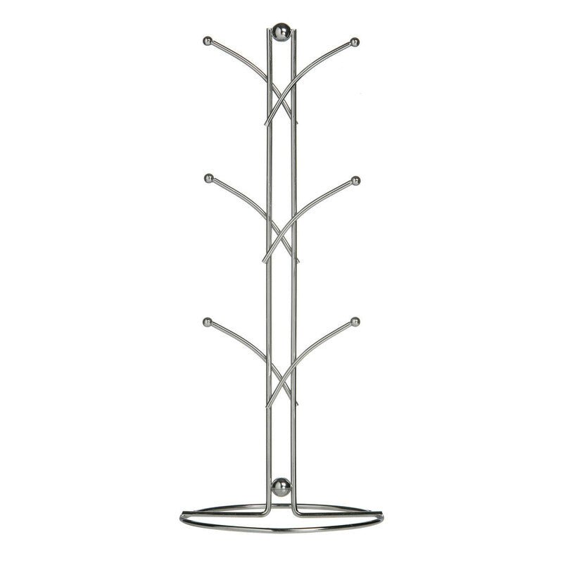 Helix Chrome 6 Cup Mug Tree - Bargainia.com - 5018705657912