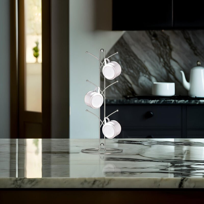 Helix Chrome 6 Cup Mug Tree - Bargainia.com - 5018705657912