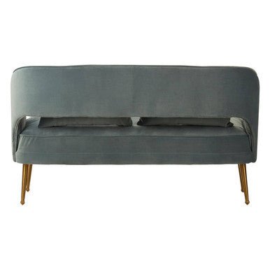 Hendricks 2 Seater Dusky Blue Velvet Sofa - Bargainia.com - 