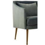 Hendricks 2 Seater Dusky Blue Velvet Sofa - Bargainia.com - 