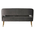 Hendricks Grey Velvet Two Seater Sofa - Bargainia.com - 