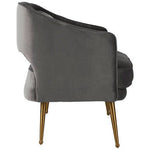 Hendricks Grey Velvet Two Seater Sofa - Bargainia.com - 