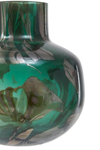 Herbie Green and Gold Small Glass Vase - Bargainia.com - 5018705974767