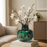 Herbie Green and Gold Small Glass Vase - Bargainia.com - 5018705974767