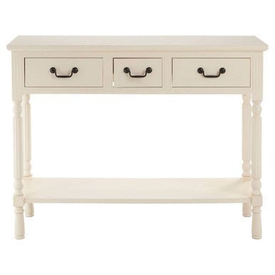 Heritage 3 Drawer Ivory Console Table - Bargainia.com - 5018705429687