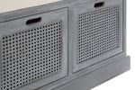 Heritage Grey Three Drawer Storage Bench with Cushion - Bargainia.com - 5063227019403