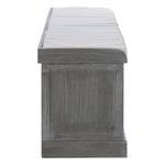 Heritage Grey Three Drawer Storage Bench with Cushion - Bargainia.com - 5063227019403