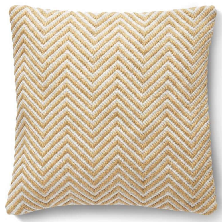 Herringbone Design Woven Cushion - Bargainia.com - 5026134541313 - HWHERC_GOLDXX_045X045