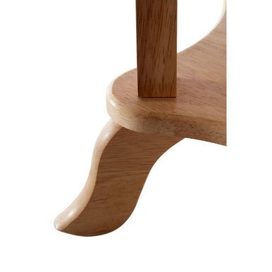 Heva Round Tropical Hevea Wood Side Table - Bargainia.com - 5018705671192