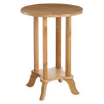 Heva Round Tropical Hevea Wood Side Table - Bargainia.com - 5018705671192