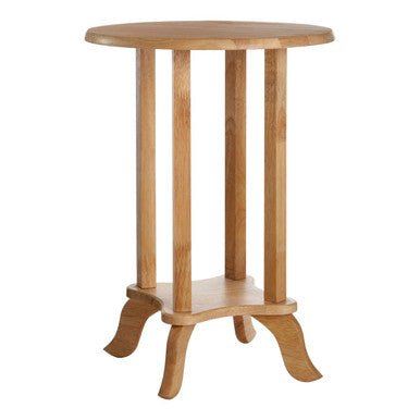 Heva Round Tropical Hevea Wood Side Table - Bargainia.com - 5018705671192