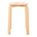 Heva Tropical Hevea Wood Stackable Round Stool - Bargainia.com - 5018705671178
