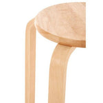 Heva Tropical Hevea Wood Stackable Round Stool - Bargainia.com - 5018705671178