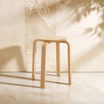 Heva Tropical Hevea Wood Stackable Round Stool - Bargainia.com - 5018705671178