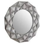 Hexa 3D Effect Light Silver Wall Mirror - Bargainia.com - 5018705382074