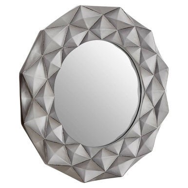 Hexa 3D Effect Light Silver Wall Mirror - Bargainia.com - 5018705382074