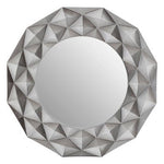 Hexa 3D Effect Light Silver Wall Mirror - Bargainia.com - 5018705382074