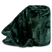 Hibernate Cosy Collection Soft Faux Mink Throw Thick Luxury Blanket - Emerald Green - Bargainia.com - 5056536100993 - MNK-THR-D-GN
