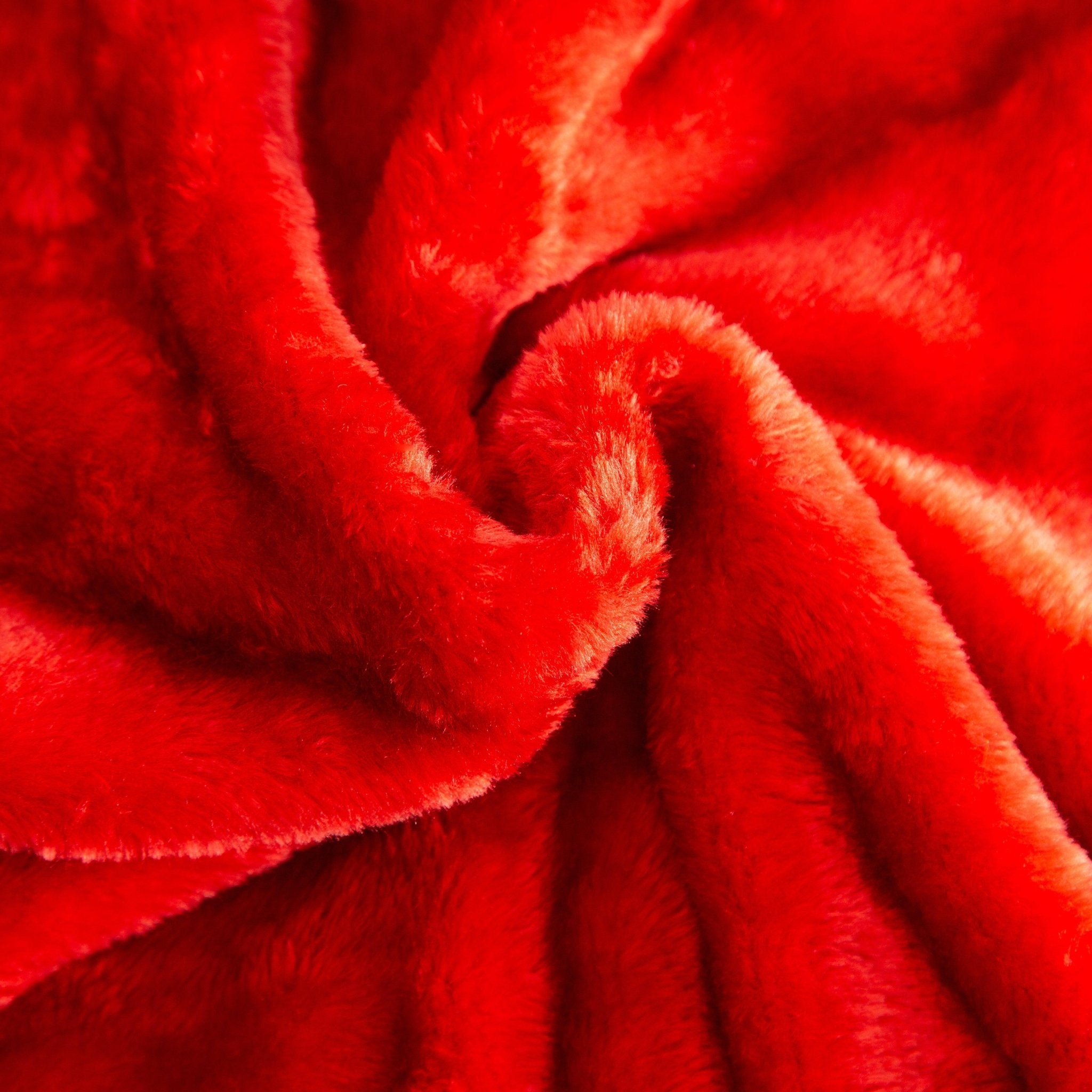Hibernate Cosy Collection Soft Faux Mink Throw Thick Luxury Blanket - Red Blankets Clearance